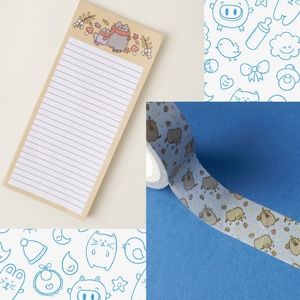 NWT Pusheen notepad and tape